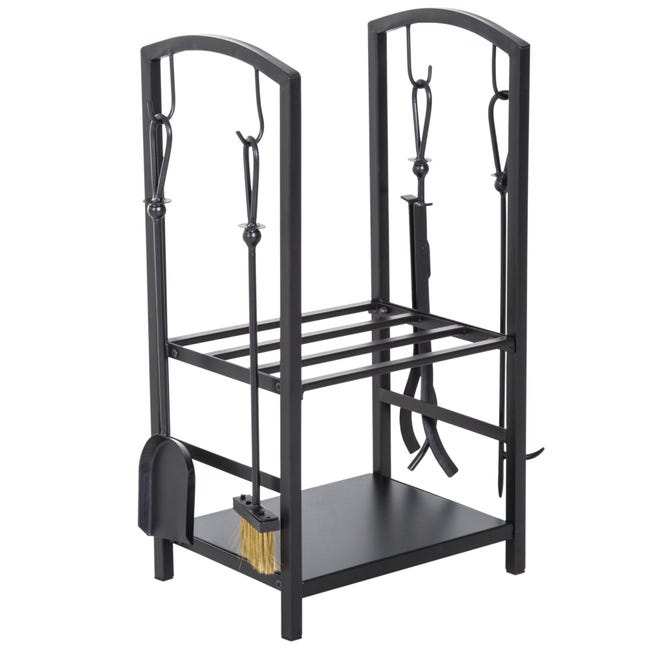 Serviteur et porte bûches accessoires cheminée maroc