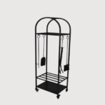 Serviteur de cheminée en acier noir - SERFIC